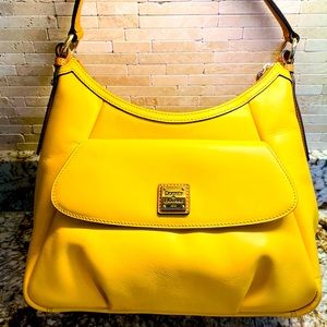 Stunning yellow Dooney and Bourke bag, perfect condition, smooth leather.